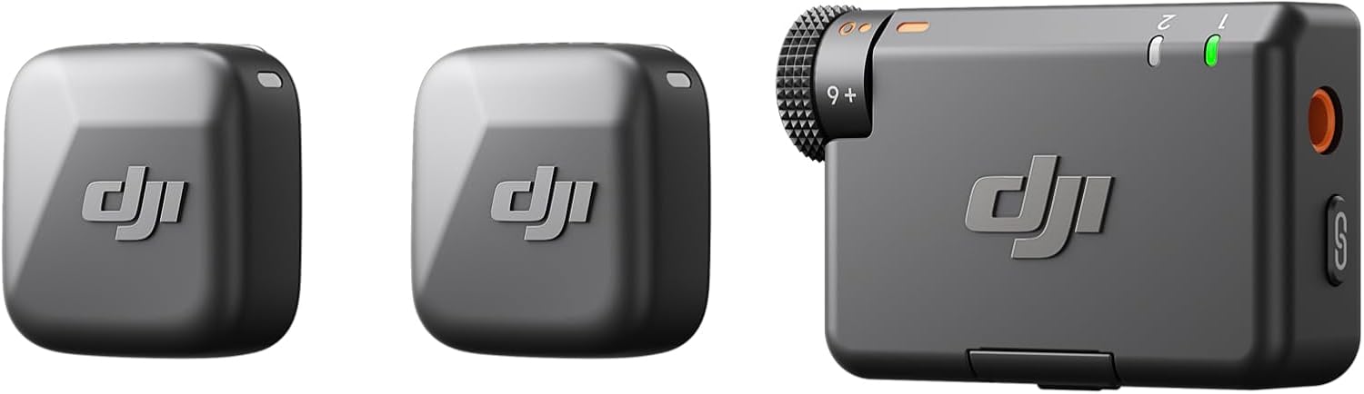 DJI Mic Mini kit with two transmitters and one receiver