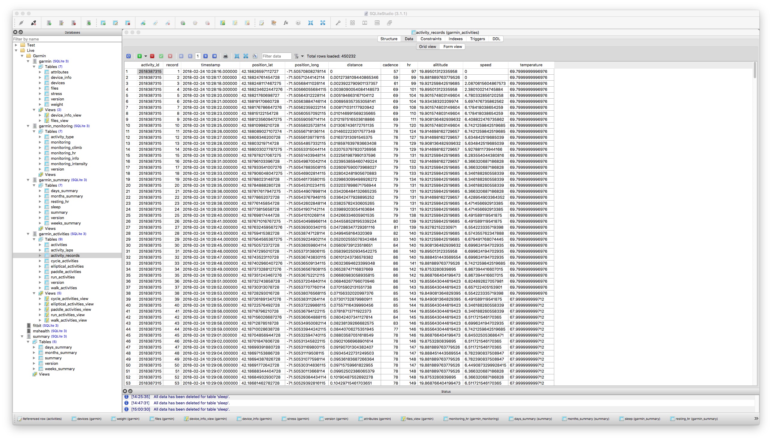 Screenshots · tcgoetz/GarminDB Wiki · GitHub