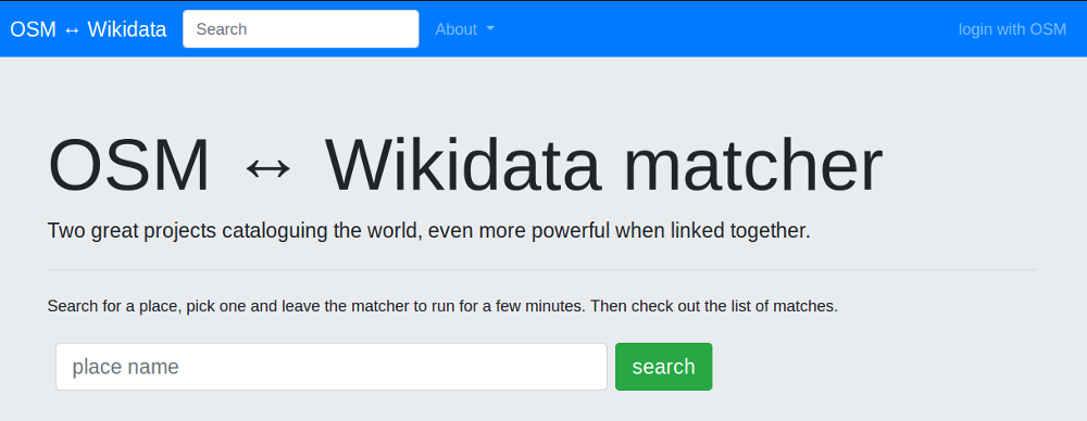 OSM to Wikidata Matcher Tool by Edward Betts