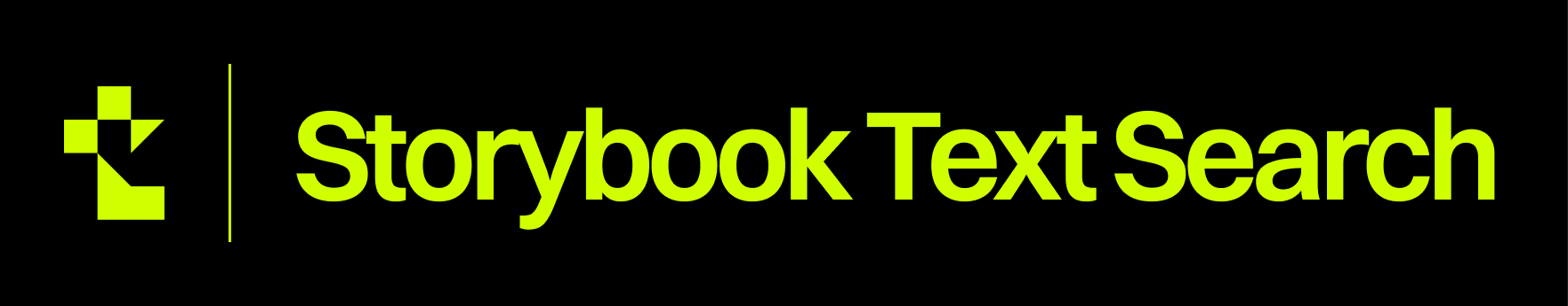 Storybook Text Search banner