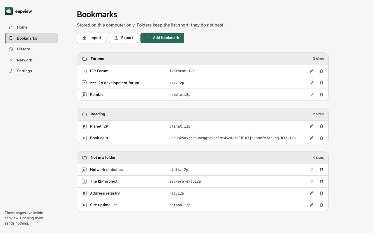 Bookmarks