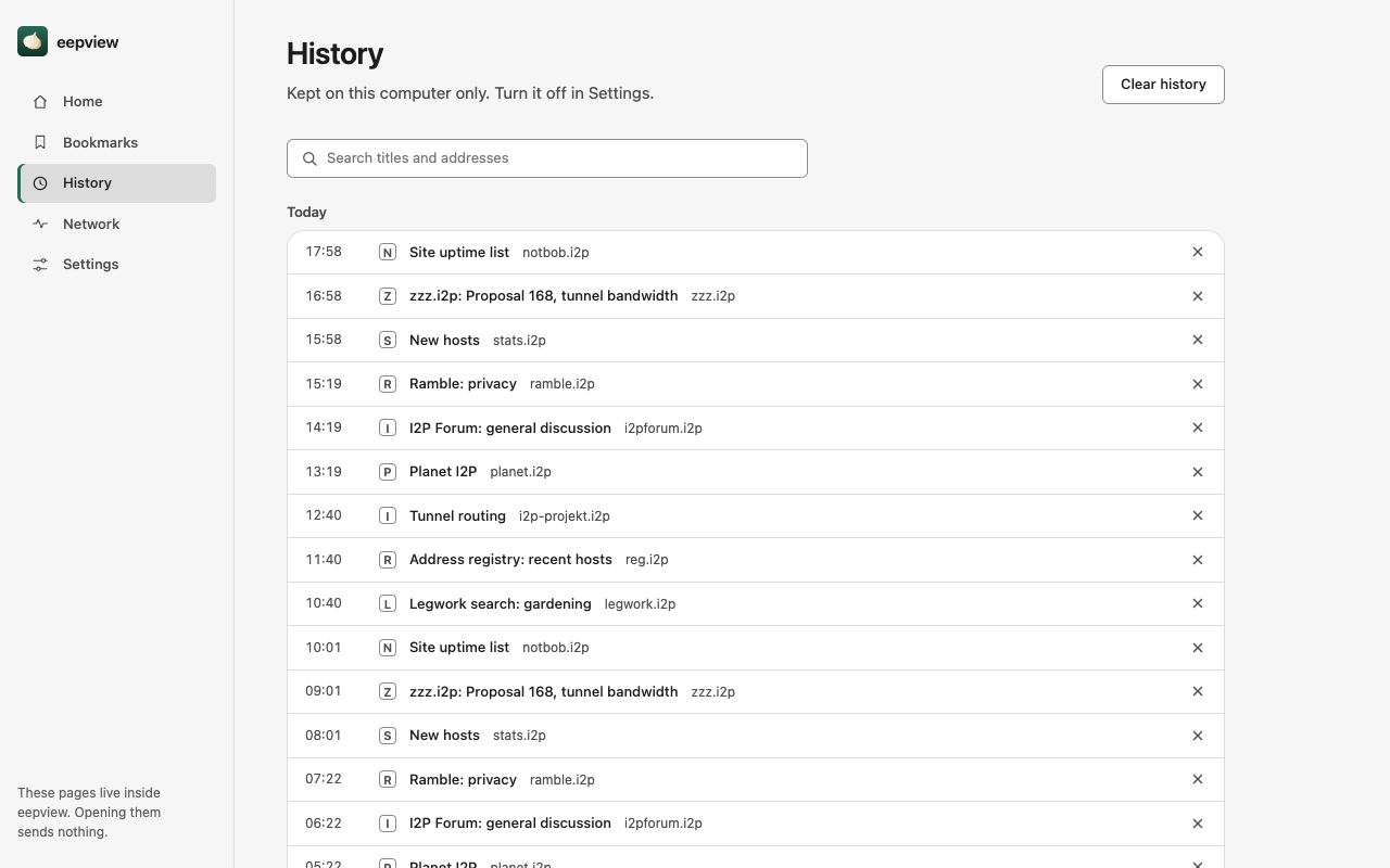 History