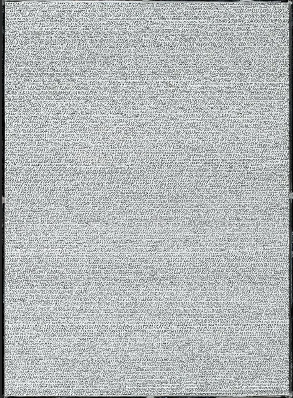 Opalka 1965/1 à ∞, détail 3666937-3669842