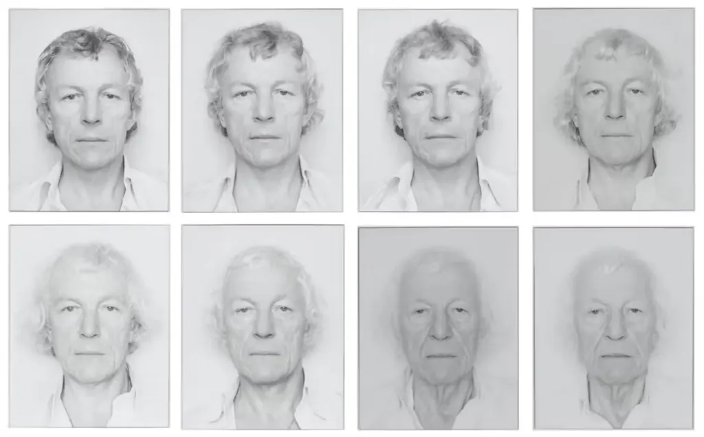 Série d’autoportraits numérotés – Détails 2075998, 2081397, 2083115, 4368225, 4513817, 4826550, 5135439 et 5341636.