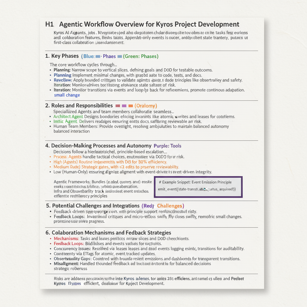 Agent Workflow Overview