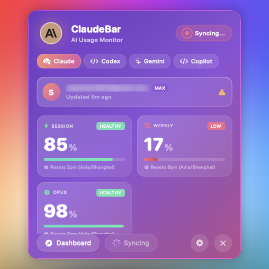 ClaudeBar screenshot