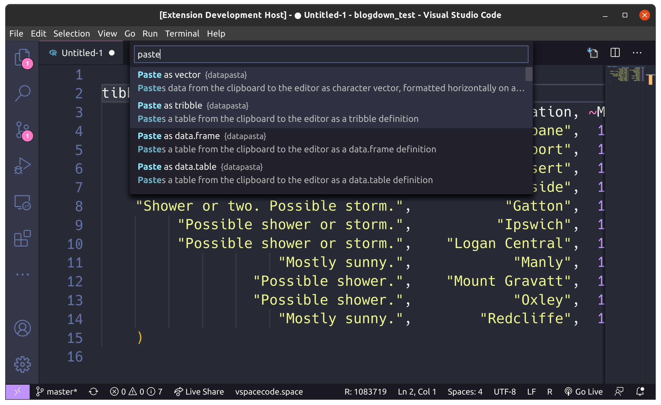 RStudio addin launcher