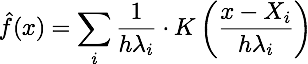 kernel density formula