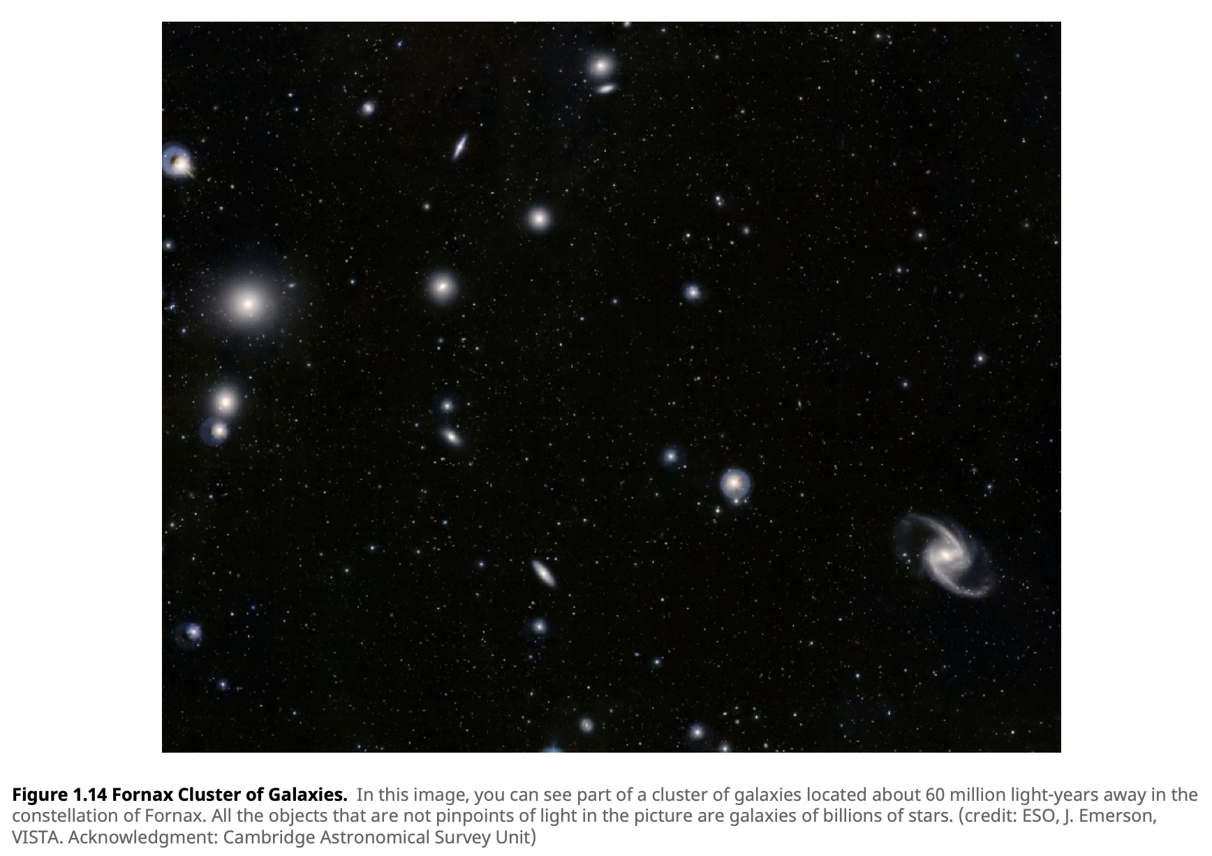 Fornax Cluster of Galaxies