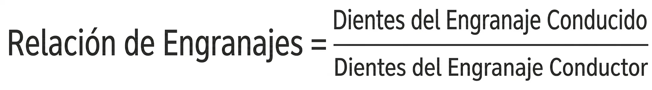 Relación de Engranajes