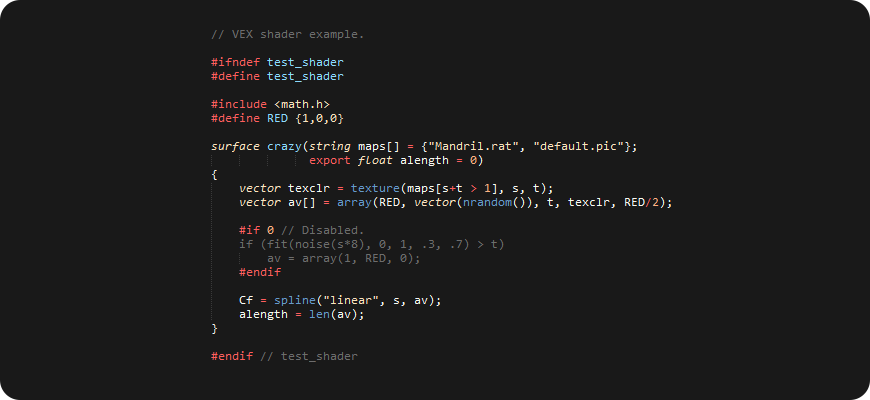 houdini vex code written tutorials