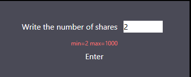 Choose number of shares for encryption