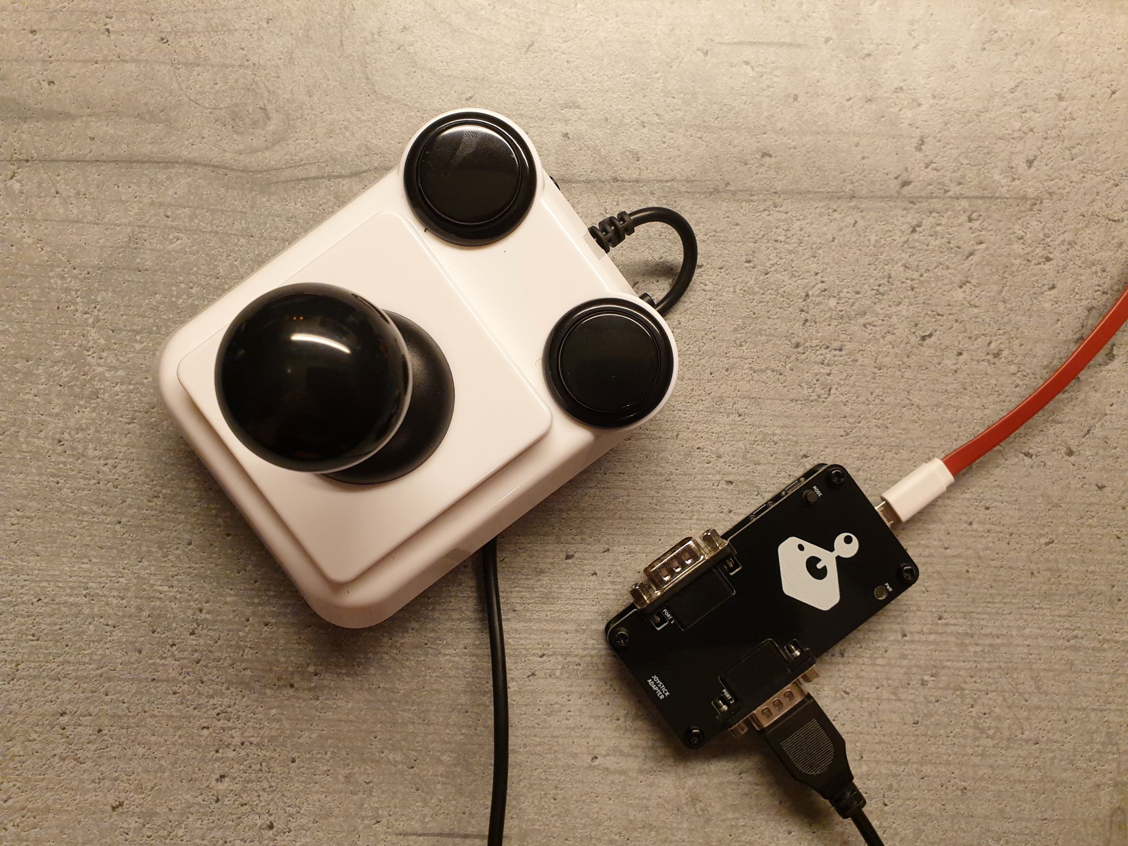 C64 Joystick Adapter, from the project README