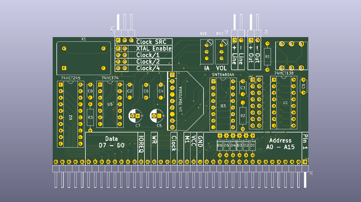 RC2014 Tandy Sound Card, from the project README