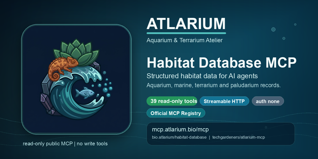 Atlarium Habitat Database MCP social preview