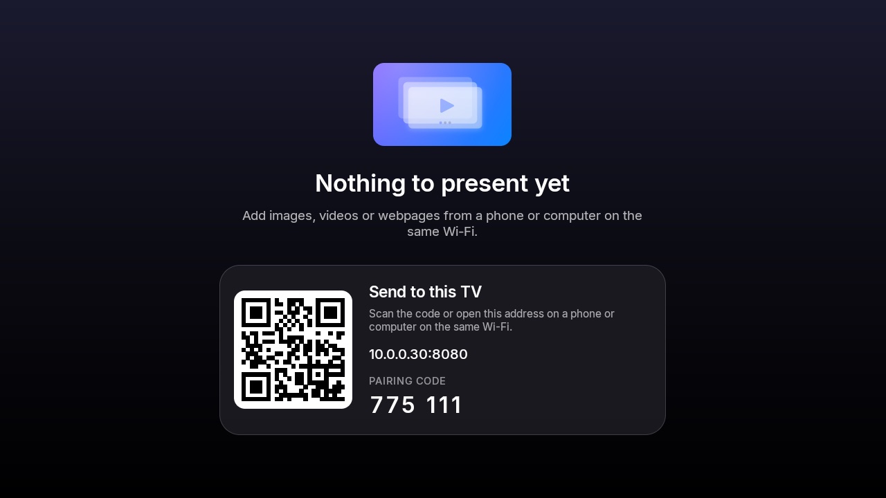 Empty presentation