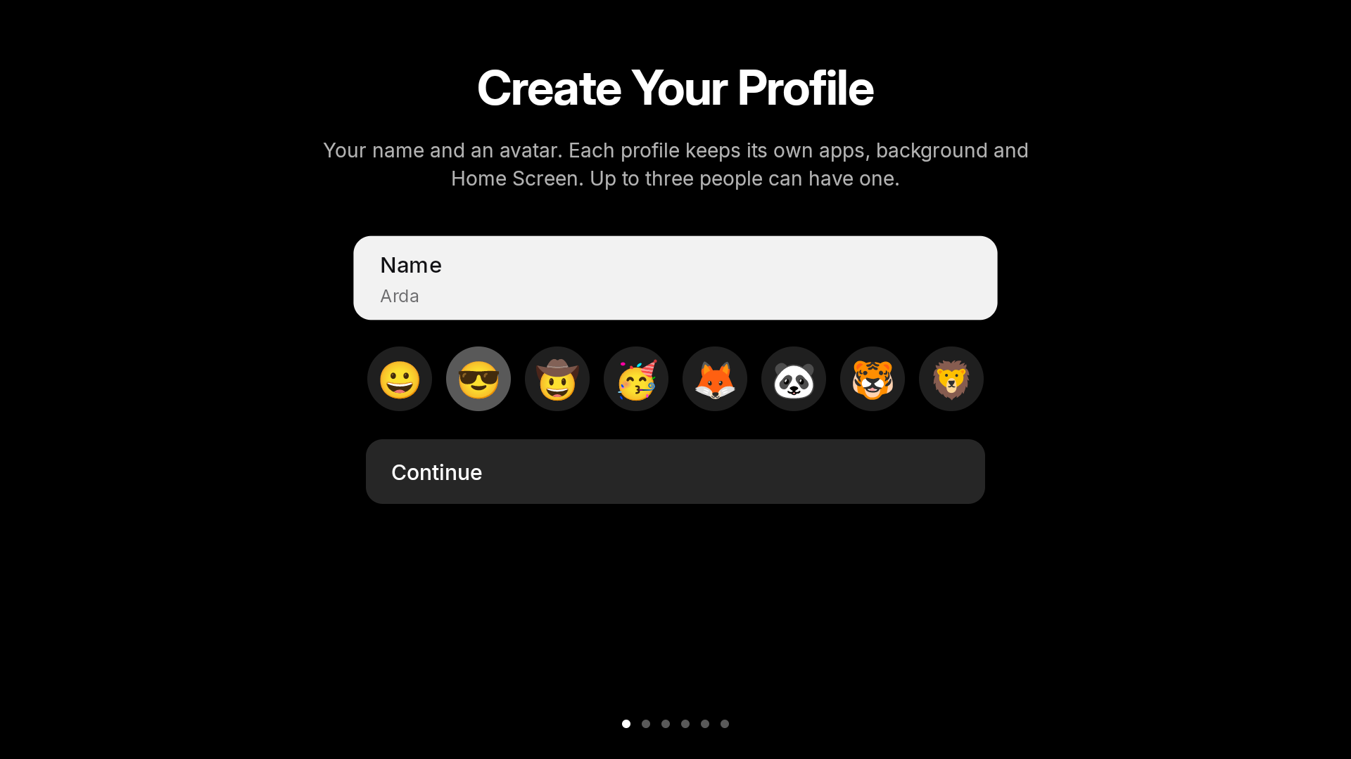 Profile Setup