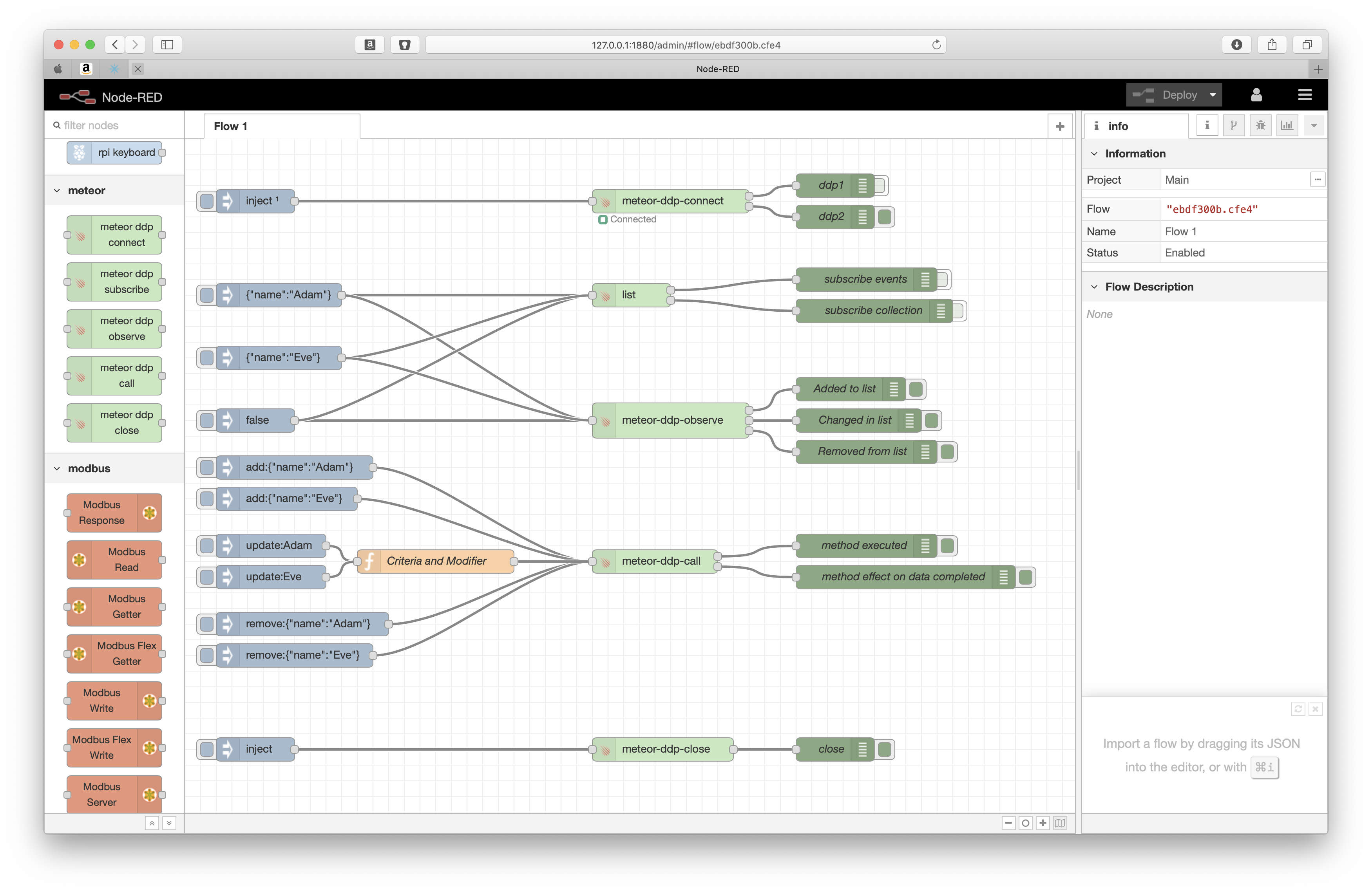 Node red contrib meteor ddp node Node RED