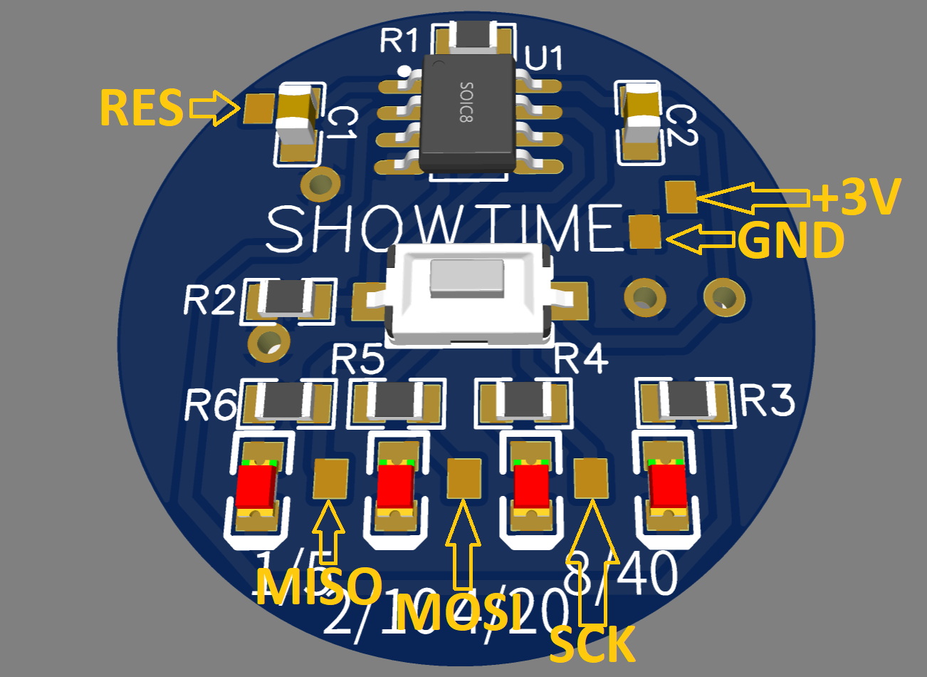 AVR ISP programmer pinout