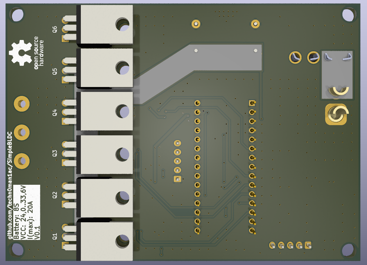 The PCB bottom laye