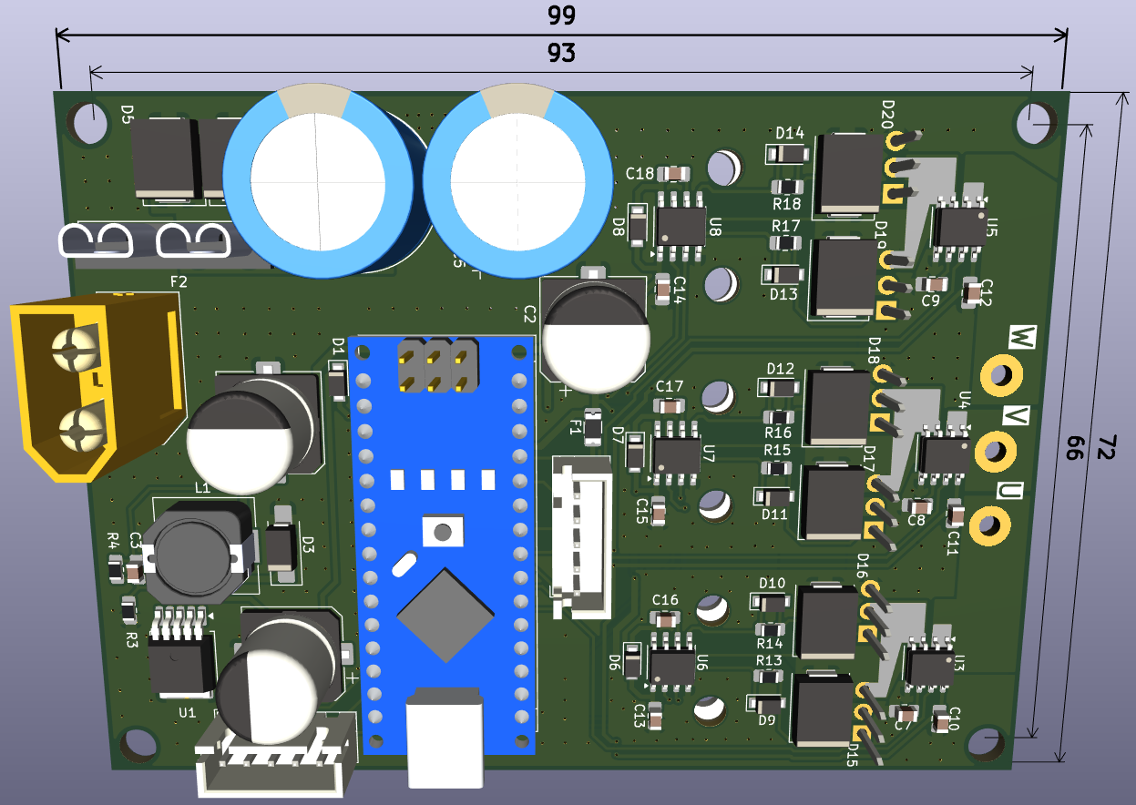 BLDC motor driver schematic