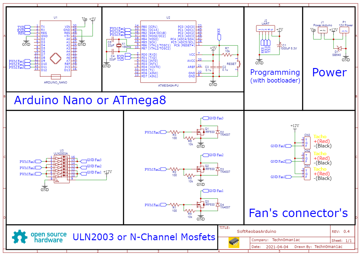 Schematic ATmega8/ArduinoNano