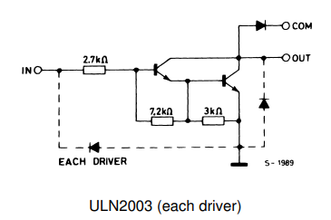 ULN2003 structure