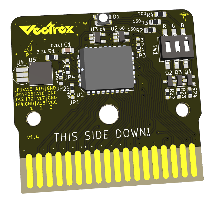 Vectrex cartridge short, from the project README