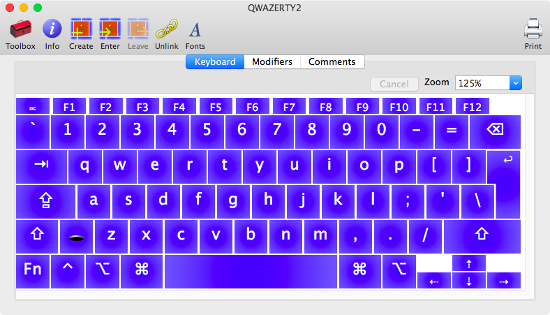 QWAZERTY normal enter key