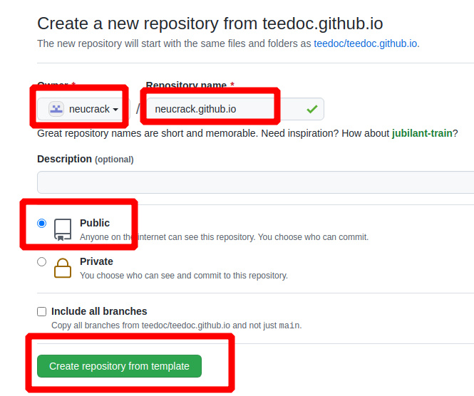 create repo