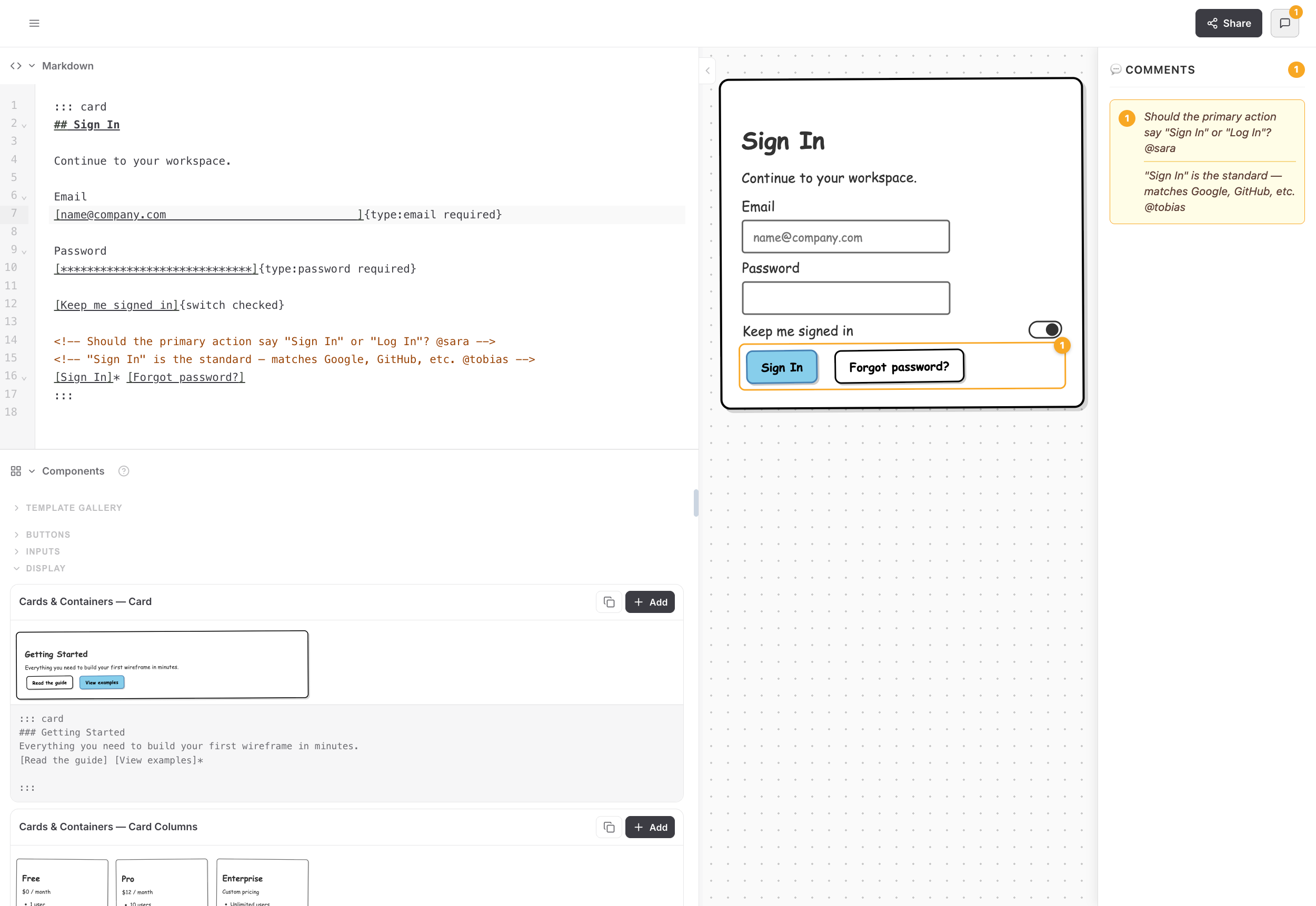 wiremd web editor
