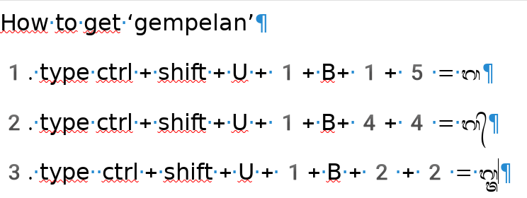 Tips using unicode