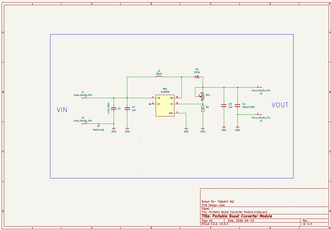 Portable Boost Converter Module, from the project README