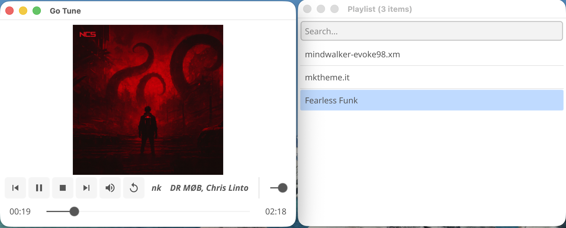 GoTune Light Theme