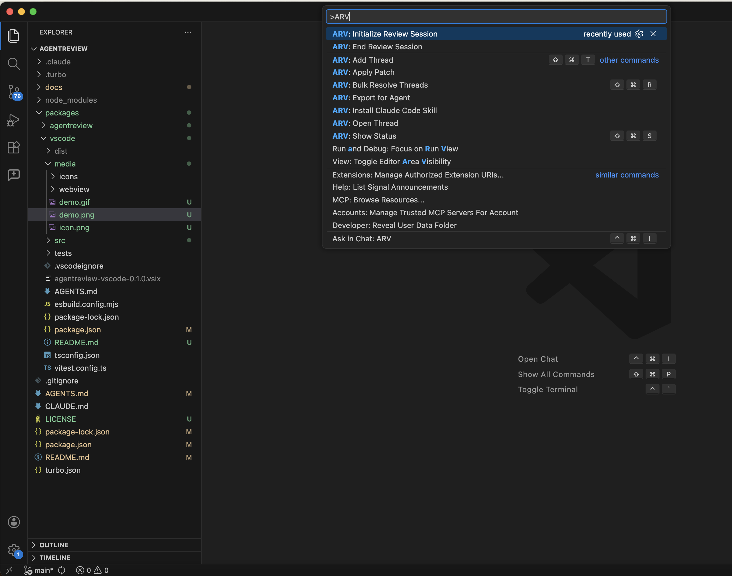 Step 1: Initialize review session