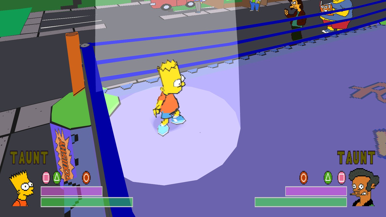 Bart's entrance in the spotlight