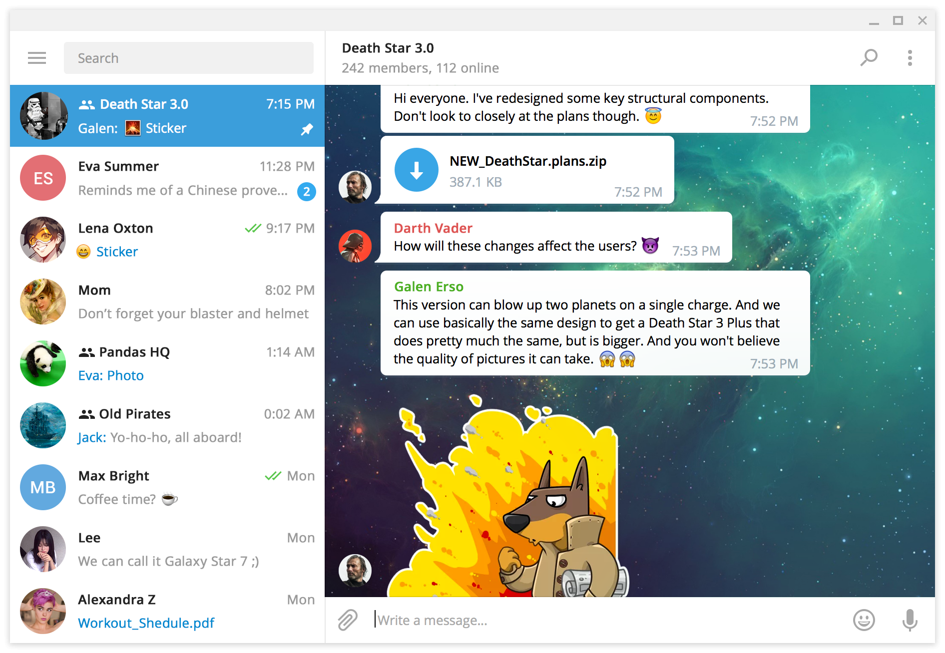 Выпуск десктоп-клиента Telegram 2.0