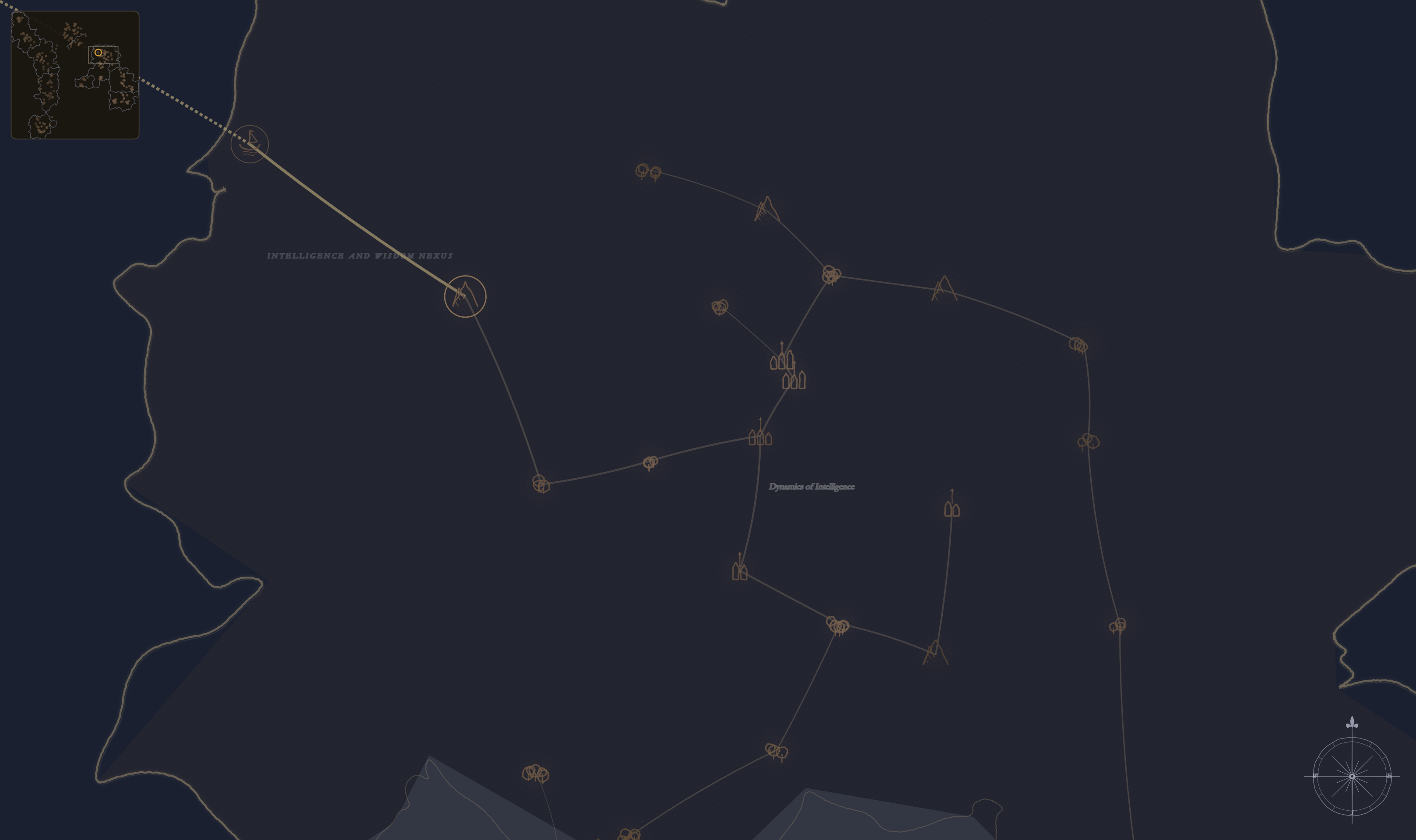 Cartography theme zoomed into a zone