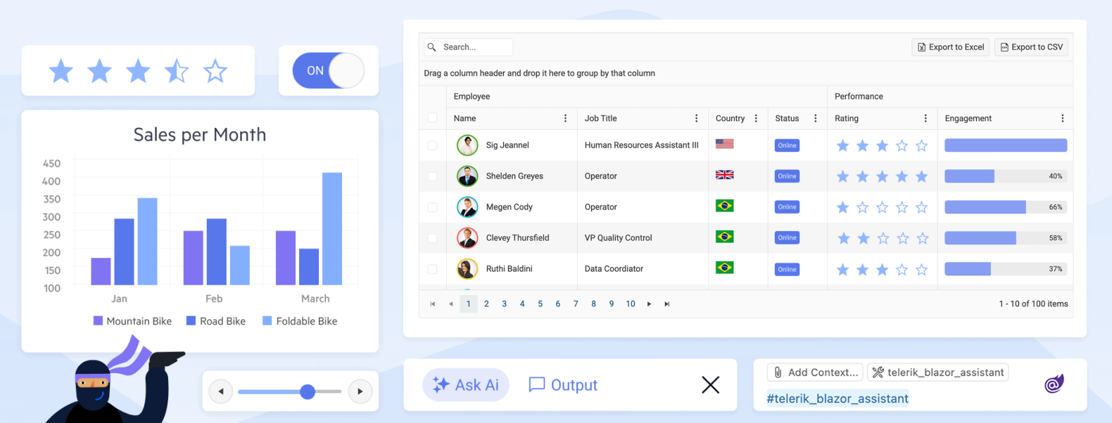Telerik UI for Blazor banner