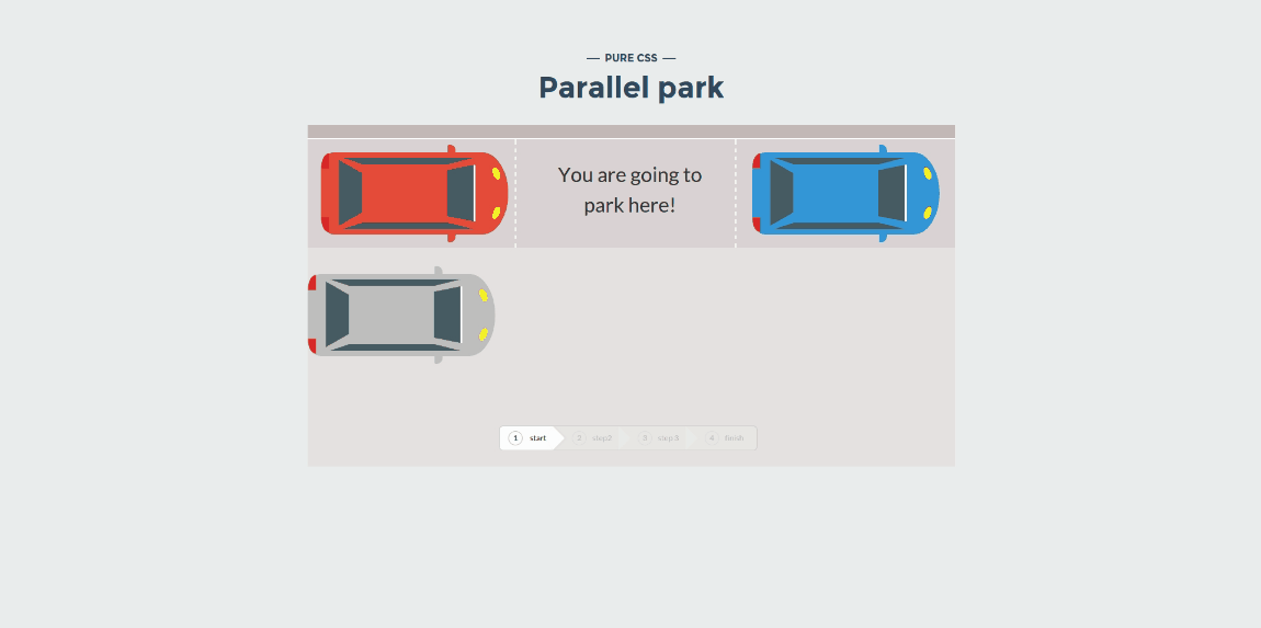 Github Teles Pure Css Parallel Park Pure Css Parallel Park Is Step By Step Tutorial On How To Perfect Parallel Park