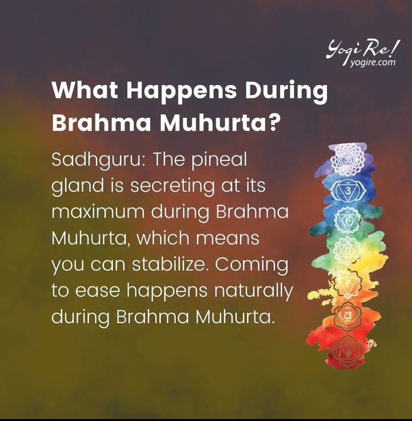 what happens during brahmahurta