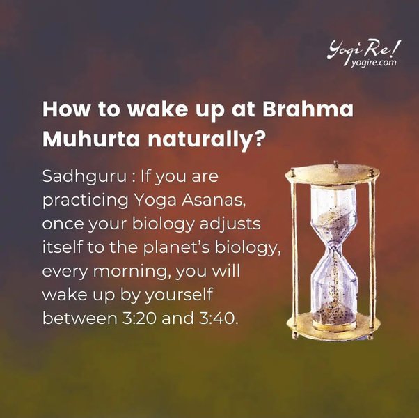 how to wake up at brahmahurta naturally