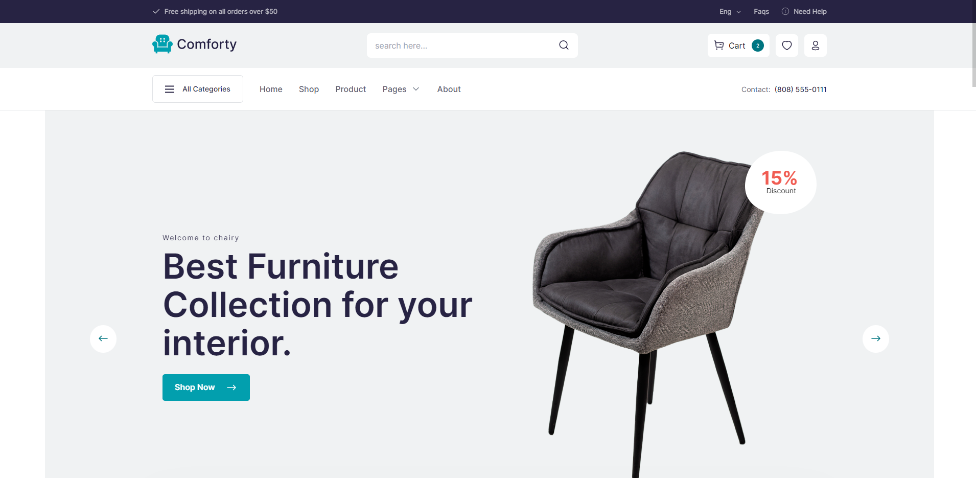 comforty-html 网站模板截图