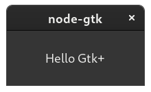 Hello Gtk