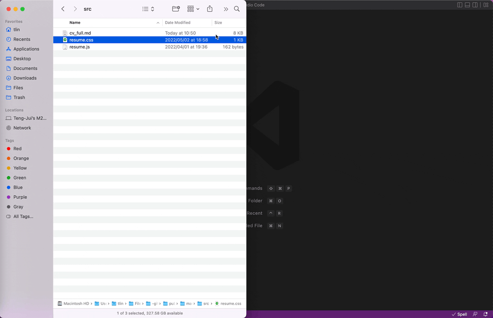 Workflow Demo in macOS