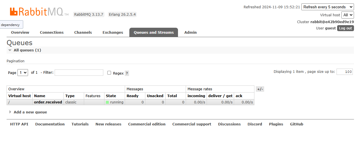 myEcomShop Rabbit page