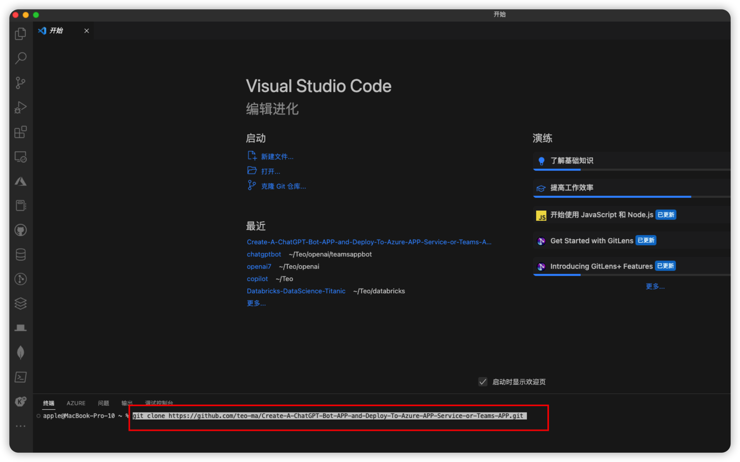 VS code终端