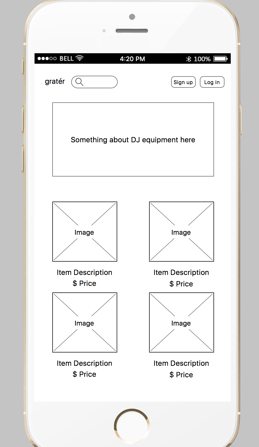 Screenshot of WireFrames