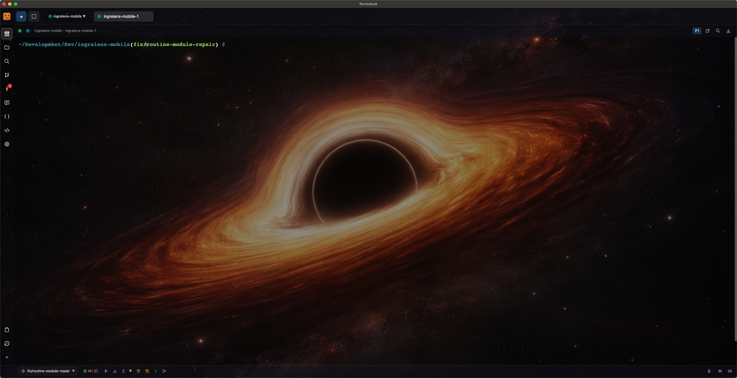 Termdock terminal theme customization — custom background image and translucent chrome