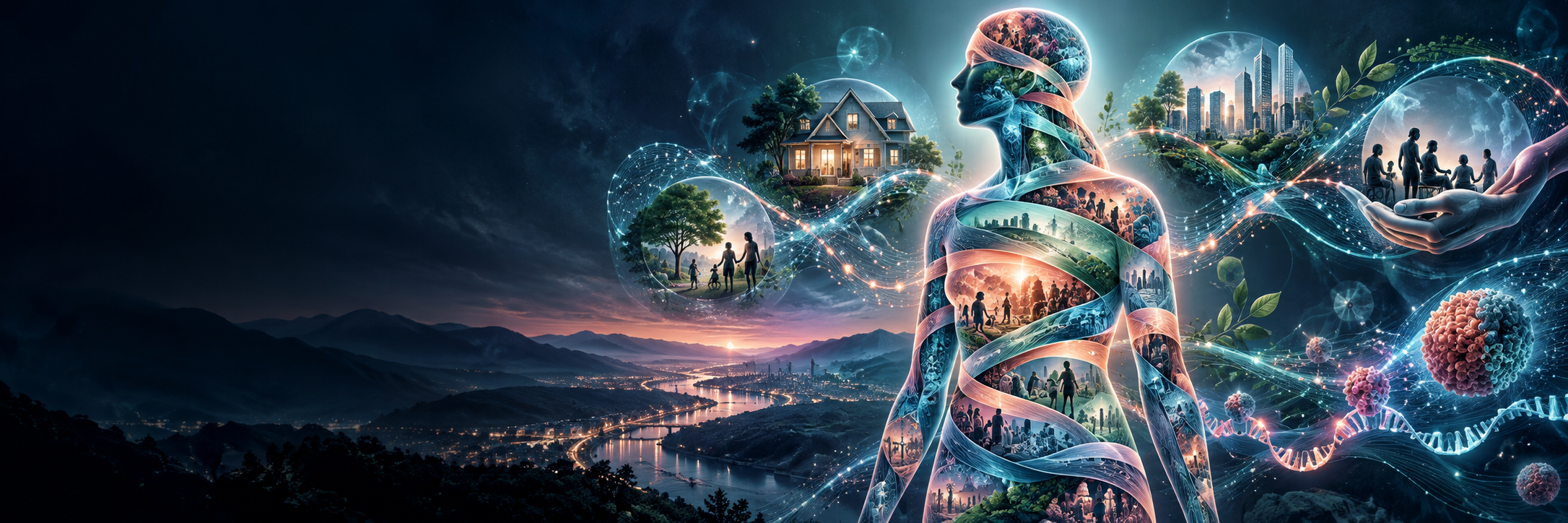 Conceptual scientific artwork for Social and behavioural determinants from clinical text